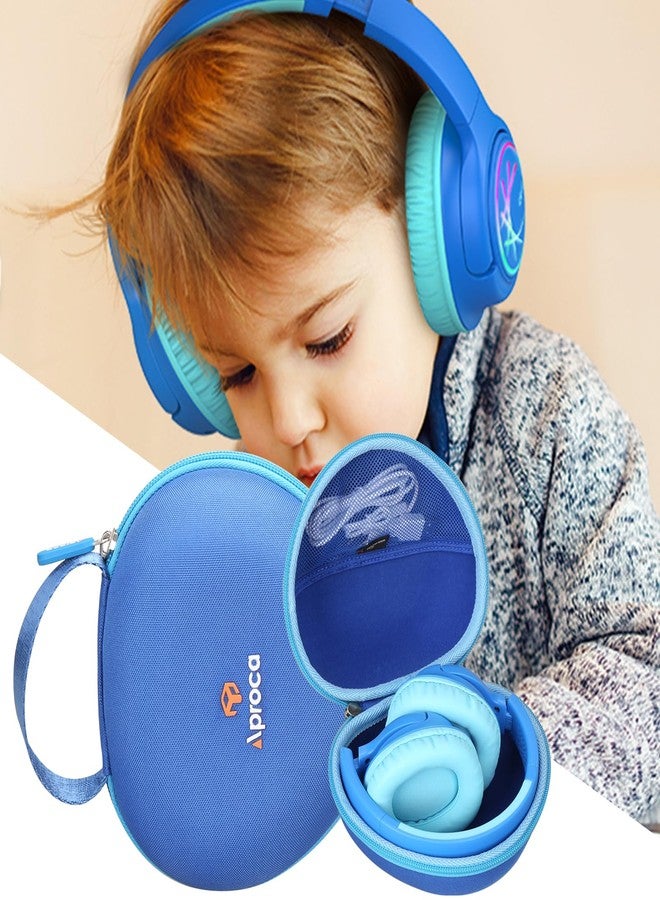 Aproca Blue Hard Storage Case, for iClever BTH20 / Clever Kids Bluetooth Headphones BTH18 and Accessories - Image 4